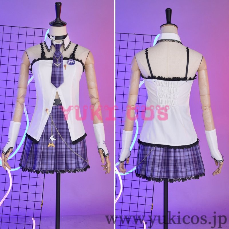 画像8: 原神 げんしん Cafe in Seoul Fischl  フィッシュル コスプレ衣装 送料無料 (8)