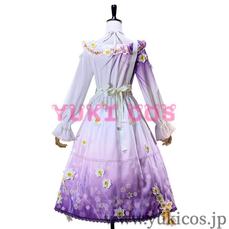 画像3: プロジェクトセカイ プロセカ 光差すキャンバスガチャ 諦めたくないから 東雲絵名 ナーシサス・ペインタードレス コスプレ衣装 送料無料 (3)