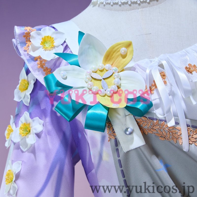 画像5: プロジェクトセカイ プロセカ 光差すキャンバスガチャ 諦めたくないから 東雲絵名 ナーシサス・ペインタードレス コスプレ衣装 送料無料 (5)