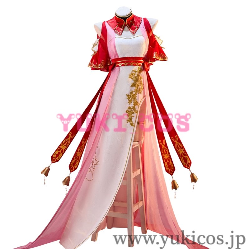 画像1: 縁結びの妖狐ちゃん　塗山紅紅　トサン・ココ　金羽華裳　コスプレ衣装　送料無料 (1)