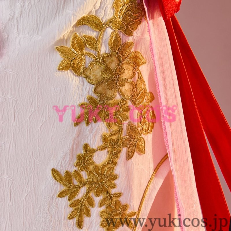 画像7: 縁結びの妖狐ちゃん 塗山紅紅 トサン・ココ 金羽華裳 コスプレ衣装 送料無料 (7)