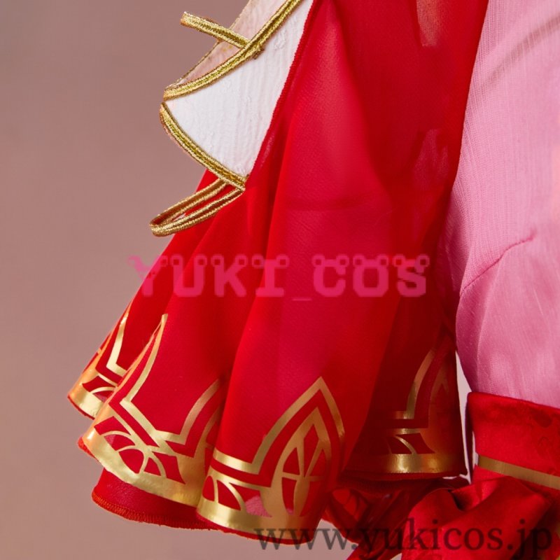 画像8: 縁結びの妖狐ちゃん 塗山紅紅 トサン・ココ 金羽華裳 コスプレ衣装 送料無料 (8)