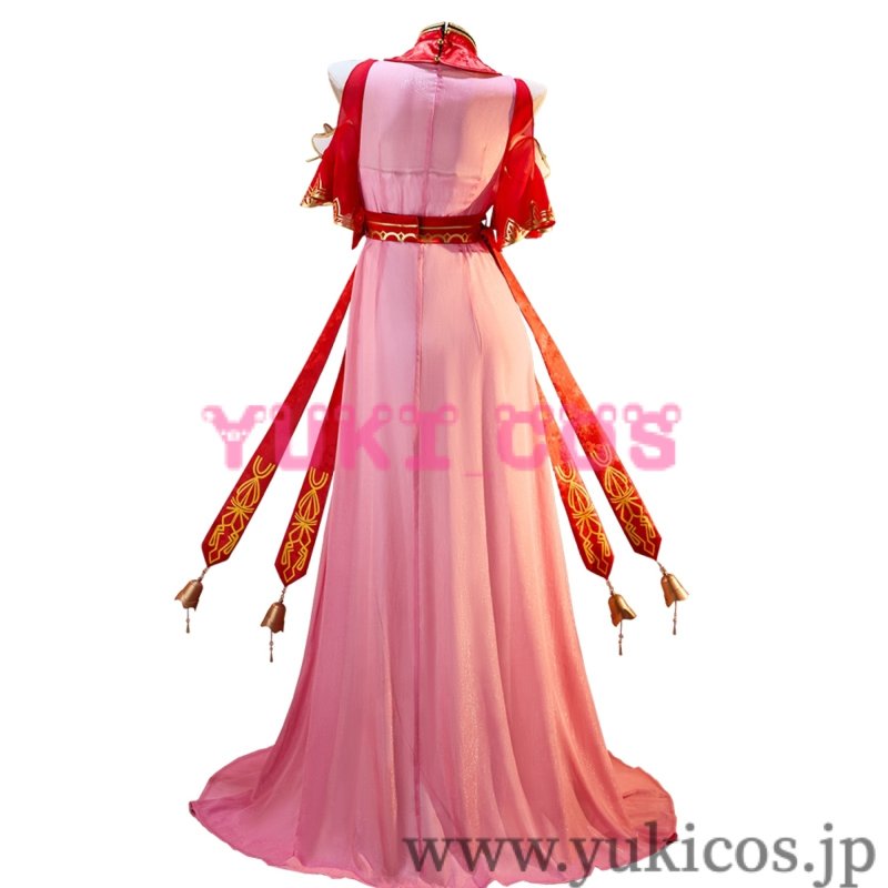 画像3: 縁結びの妖狐ちゃん 塗山紅紅 トサン・ココ 金羽華裳 コスプレ衣装 送料無料 (3)