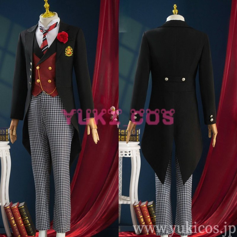 画像12: 黒執事 寄宿学校編 ハーマン・グリーンヒル Herman Greenhill エドガー・レドモンド Edgar Redmond ロレンス・ブルーアー Lawrence Bluewer グレゴリー・バイオレット Gregory Violet コスプレ衣装 送料無料 (12)