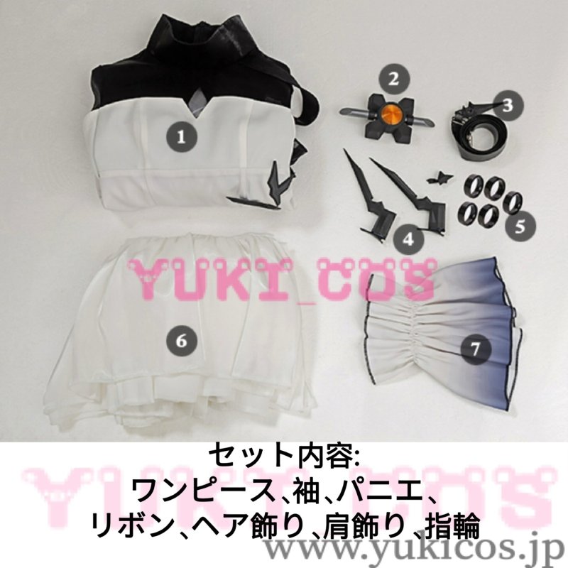 画像2: 明日方舟 アークナイツ Arknights Theresa テレジア コスプレ衣装 送料無料 (2)