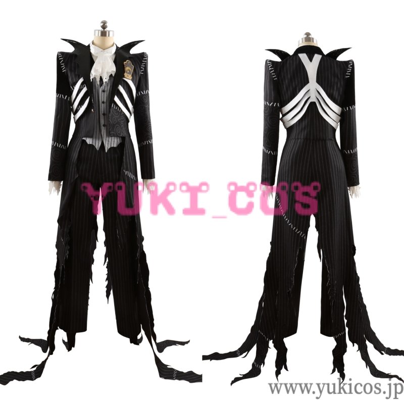 画像1: ツイステッドワンダーランド　ツイステ　Lost in the Book with Tim Burton's The Nightmare Before Christmas　始まりのハロウィン　ナイトメアハロウィン2024　Skully J Graves　スカリー・J・グレイブス　スカリー　Skully 　コスプレ衣装　送料無料 (1)