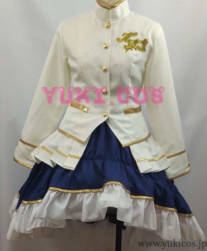 画像4: ウマ娘 プリティーダービー ウマ娘 キングヘイロー 応援団衣装 白く気高き激励の装 コスプレ衣装 送料無料 (4)