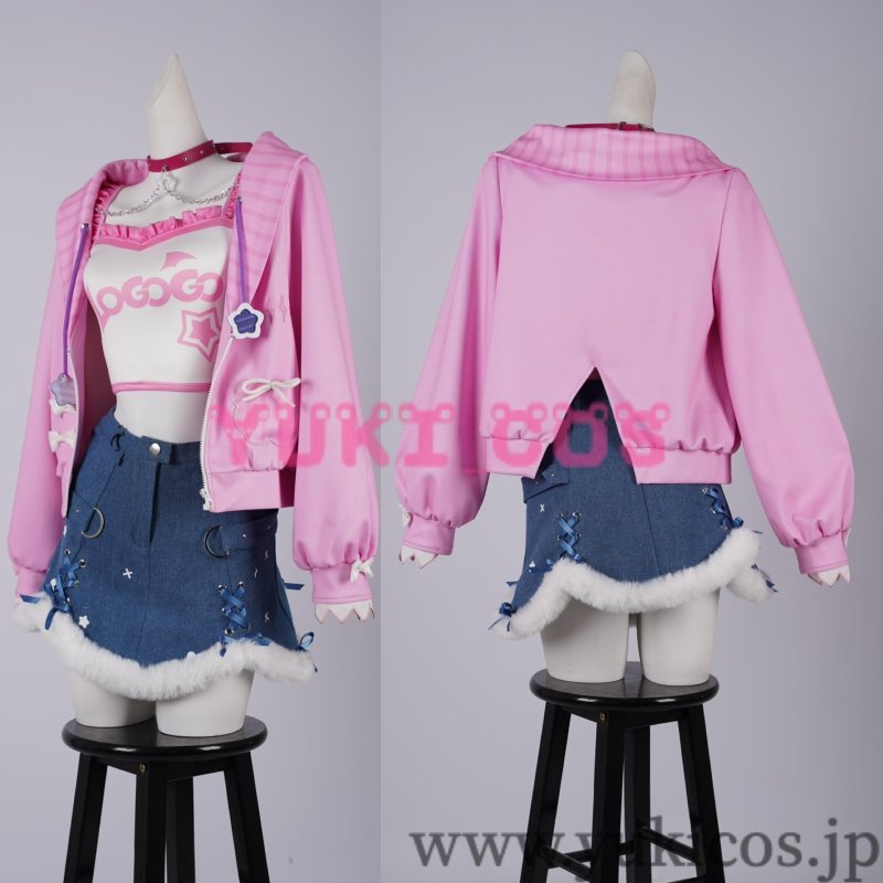 画像4: バーチャルYouTuber Vtuber Mococo Abyssgard モココ・アビスガード Fuwawa Abyssgard フワワ・アビスガード 新衣装 コスプレ衣装 送料無料 (4)