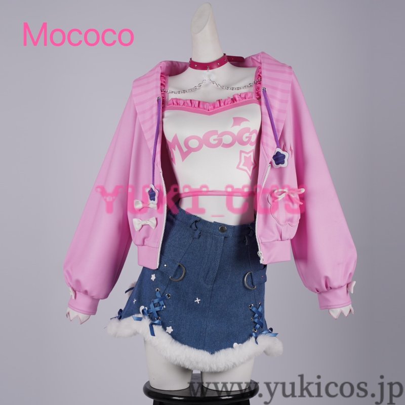 画像3: バーチャルYouTuber Vtuber Mococo Abyssgard モココ・アビスガード Fuwawa Abyssgard フワワ・アビスガード 新衣装 コスプレ衣装 送料無料 (3)