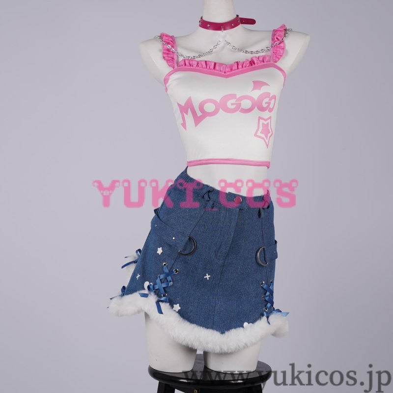 画像5: バーチャルYouTuber Vtuber Mococo Abyssgard モココ・アビスガード Fuwawa Abyssgard フワワ・アビスガード 新衣装 コスプレ衣装 送料無料 (5)