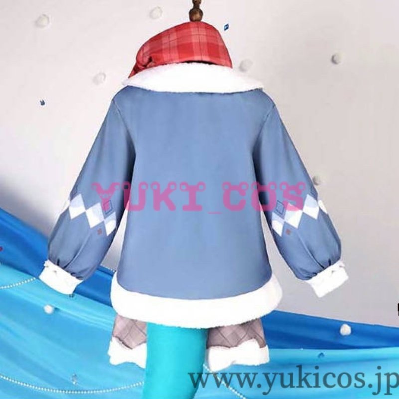 画像4: Vtuber ホロライブEN Gawr Gura がうるぐら pet the shark 冬服 コスプレ衣装 送料無料 (4)