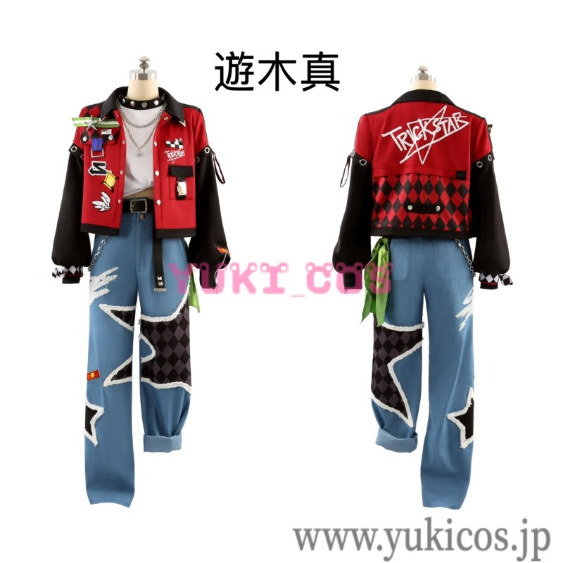 画像3: あんさんぶるスターズ!! あんスタ Trickstar 新曲 ワチャガナドゥ? 遊木真 氷鷹北斗 明星スバル 衣更真緒 コスプレ衣装 送料無料 (3)