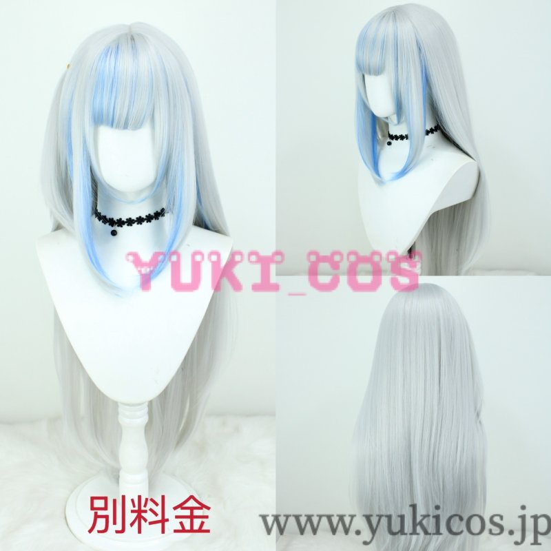 画像8: Vtuber ホロライブEN Gawr Gura がうるぐら pet the shark 冬服 コスプレ衣装 送料無料 (8)