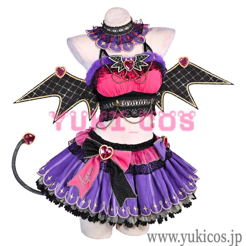 画像1: ラブライブ!　スクールアイドルフェスティバル　Aqours　小悪魔　黒澤ダイヤ　コスプレ衣装　送料無料 (1)