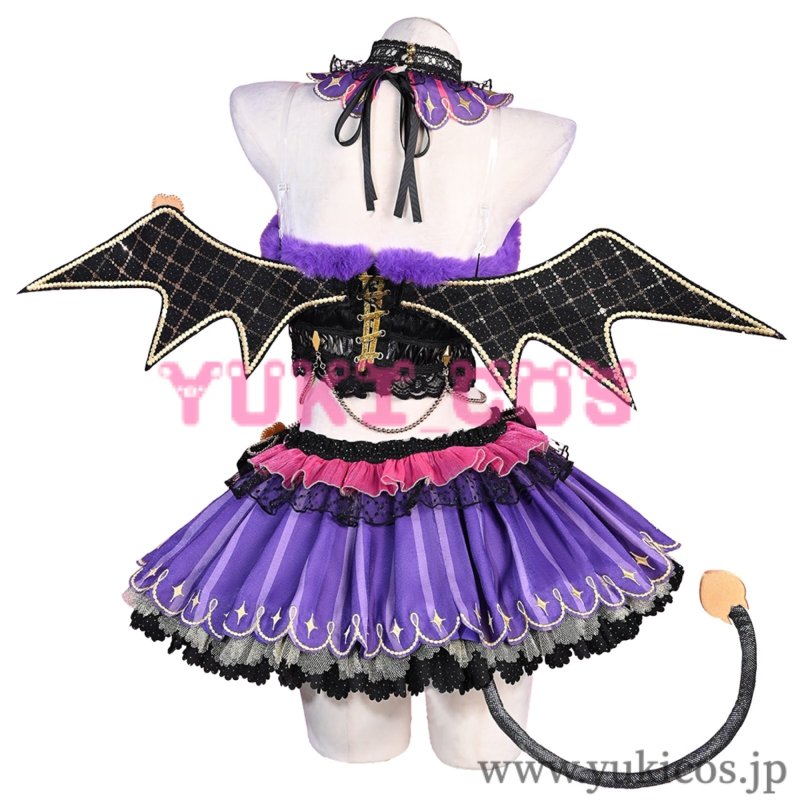 画像4: ラブライブ! スクールアイドルフェスティバル Aqours 小悪魔 黒澤ダイヤ コスプレ衣装 送料無料 (4)