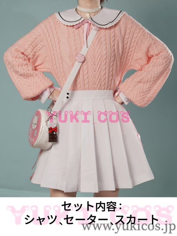 画像2: プロジェクトセカイ プロセカ 白石杏 桃井愛莉 鳳えむ 暁山瑞希 Sweet Chocolate バレンタインデー限定 コスプレ衣装 送料無料 (2)