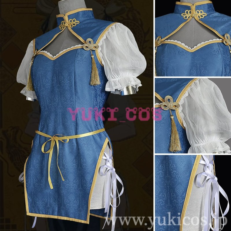 画像8: フェアリーテイル　Fairy Tail　Juvia Lockser　ジュビア・ロクサー　Lucy Heartfilia　ルーシィ・ハートフィリア　中華風　コスプレ衣装　送料無料 (8)