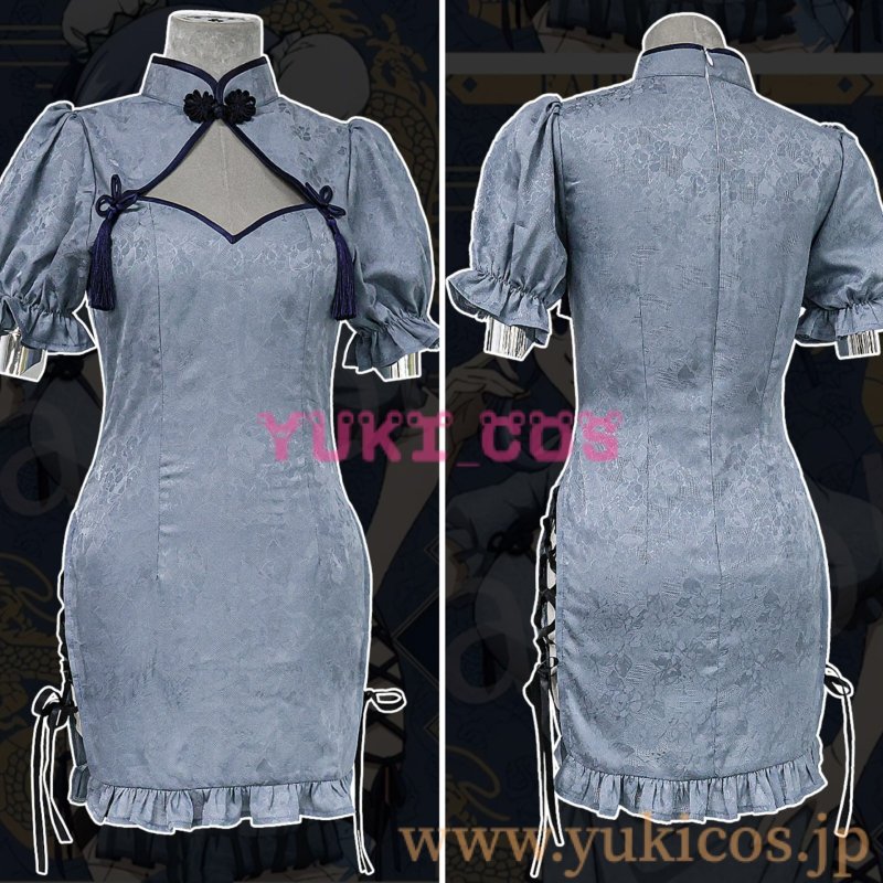 画像4: フェアリーテイル　Fairy Tail　Juvia Lockser　ジュビア・ロクサー　Lucy Heartfilia　ルーシィ・ハートフィリア　中華風　コスプレ衣装　送料無料 (4)