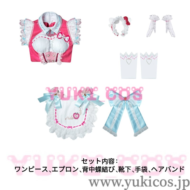 画像2: Naraka: Bladepoint x サンリオ　土御門胡桃 　ハローキティ　コスプレ衣装　送料無料 (2)