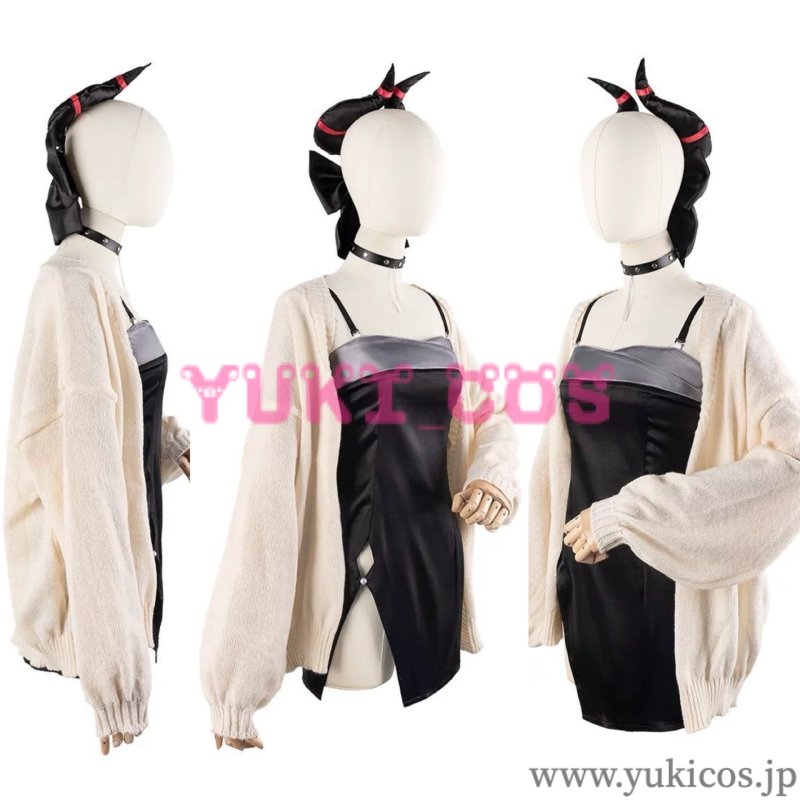 画像4: ブルーアーカイブ ブルアカ 鬼方カヨコ ドレス コスプレ衣装 送料無料 (4)