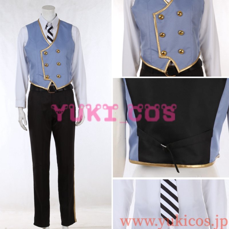 画像3: ツイステッドワンダーランド ツイステ アズール/ジェイド/フロイド 制服 コスプレ衣装 送料無料 (3)