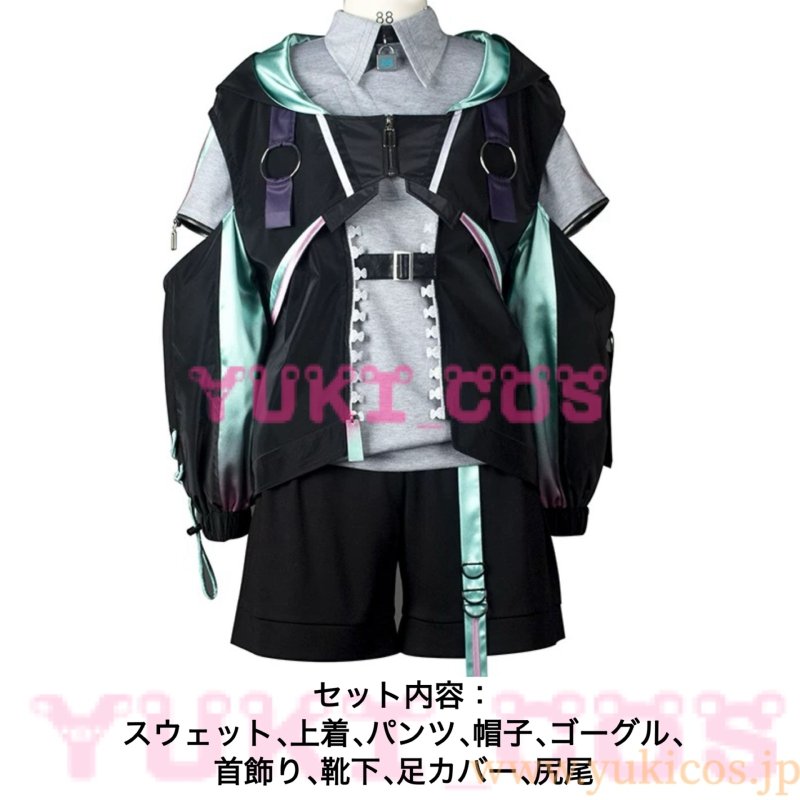 画像2: Vtuber にじさんじ 阿萨 アザ Aza コスプレ衣装 送料無料 (2)