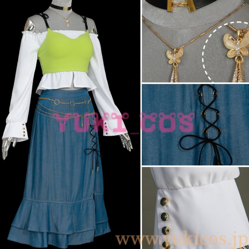 画像3: プロジェクトセカイ　プロセカ　ブルームフェスティバルガチャ　かけがえのない人達　白石杏　Livelylady Dress　コスプレ衣装　送料無料 (3)