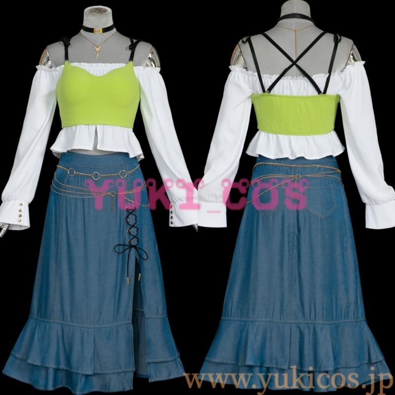 画像1: プロジェクトセカイ　プロセカ　ブルームフェスティバルガチャ　かけがえのない人達　白石杏　Livelylady Dress　コスプレ衣装　送料無料 (1)