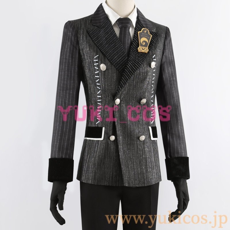 画像4: ツイステッドワンダーランド　ツイステ　Lost in the Book with Tim Burton's The Nightmare Before Christmas　始まりのハロウィン　ナイトメアハロウィン2024　アズール　Azul　コスプレ衣装　送料無料 (4)