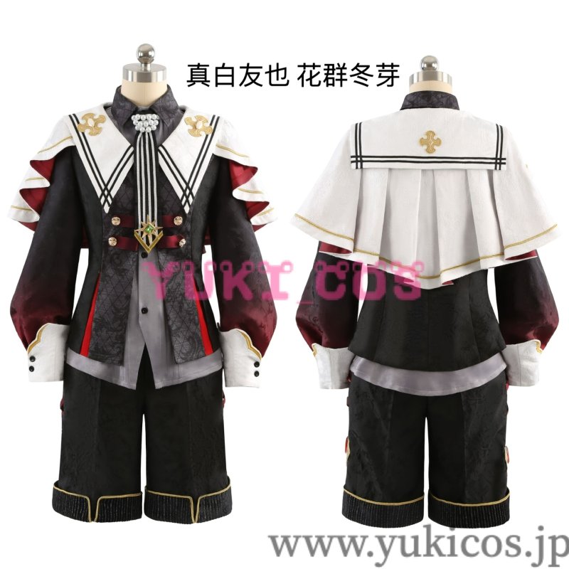 画像4: あんさんぶるスターズ！！ あんスタ　堕天使たちの晩餐会　堕天使の翻弄　仙石忍　堕天使の自由　真白友也　堕天使の警告　朱桜司　花群冬芽　ユメ　コスプレ衣装　高級版　送料無料　 (4)