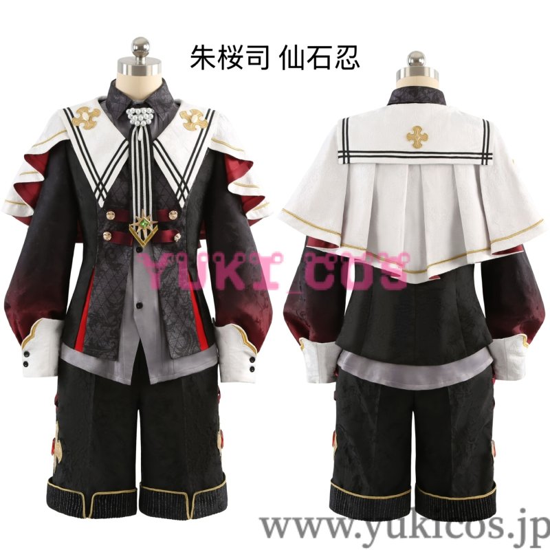 画像3: あんさんぶるスターズ！！ あんスタ　堕天使たちの晩餐会　堕天使の翻弄　仙石忍　堕天使の自由　真白友也　堕天使の警告　朱桜司　花群冬芽　ユメ　コスプレ衣装　高級版　送料無料　 (3)