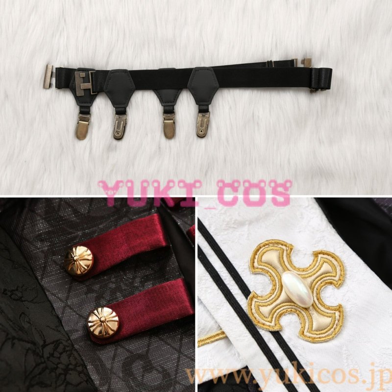 画像12: あんさんぶるスターズ！！ あんスタ　堕天使たちの晩餐会　堕天使の翻弄　仙石忍　堕天使の自由　真白友也　堕天使の警告　朱桜司　花群冬芽　ユメ　コスプレ衣装　高級版　送料無料　 (12)