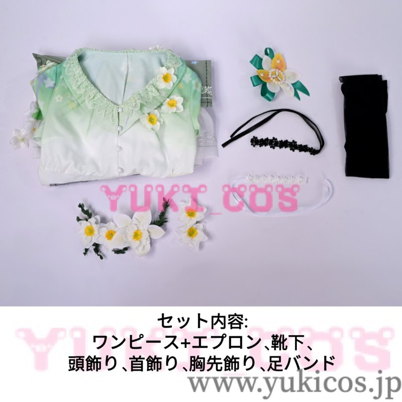 画像2: プロジェクトセカイ　プロセカ　光差すキャンバスガチャ　投げかけた言葉　朝比奈まふゆ　アンシュア・エプロンドレス　コスプレ衣装　送料無料 (2)