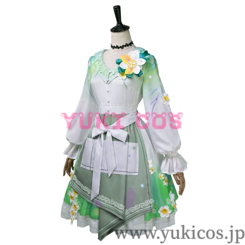 画像4: プロジェクトセカイ　プロセカ　光差すキャンバスガチャ　投げかけた言葉　朝比奈まふゆ　アンシュア・エプロンドレス　コスプレ衣装　送料無料 (4)