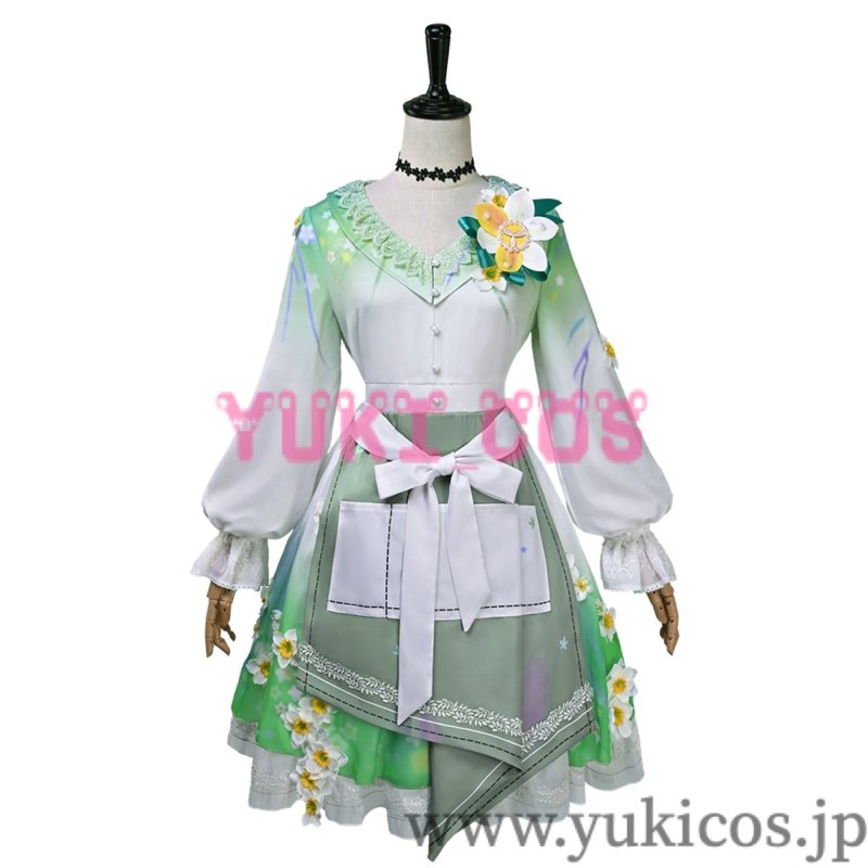 画像1: プロジェクトセカイ　プロセカ　光差すキャンバスガチャ　投げかけた言葉　朝比奈まふゆ　アンシュア・エプロンドレス　コスプレ衣装　送料無料 (1)