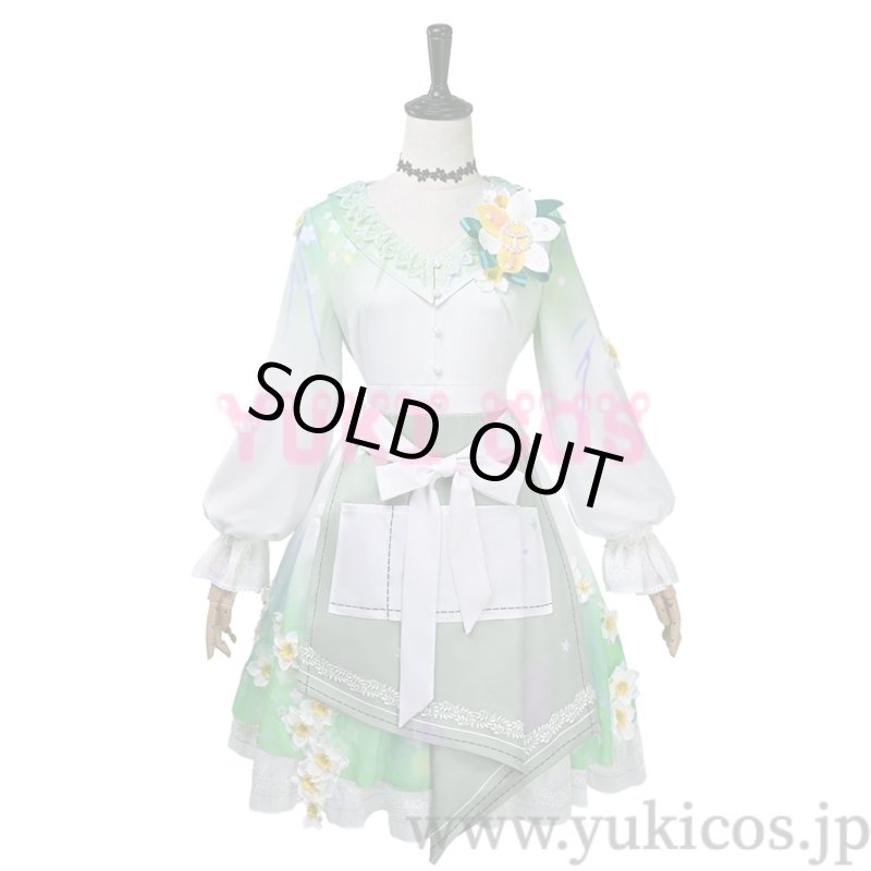 画像1: プロジェクトセカイ　プロセカ　光差すキャンバスガチャ　投げかけた言葉　朝比奈まふゆ　アンシュア・エプロンドレス　コスプレ衣装　送料無料 (1)