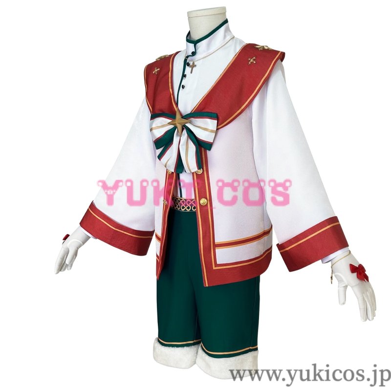 画像10: あんさんぶるスターズ！！　あんスタ　キャロル＊白雪と聖夜のスターライトフェスティバル　ホワイトブレス　紫之創　ホワイトギフト　 天満光　ホワイトソング　仁兎なずな　ハッピーホワイト　真白友也　コスプレ衣装　送料無料料 (10)