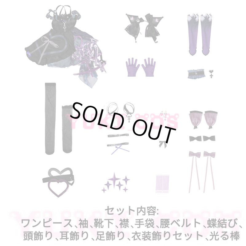 画像2: Honor Of Kings x Sanrio Character　Kuromi's Heart Angela　エンジェル　クロミ　コスプレ衣装　送料無料 (2)