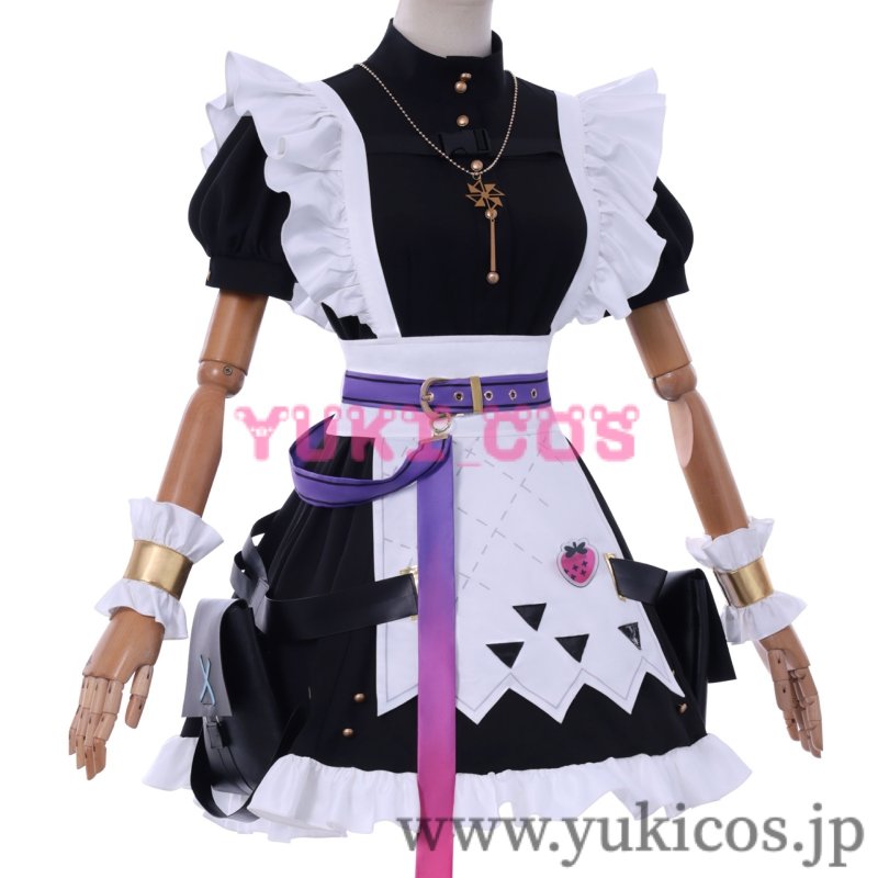 画像4: Vtuber にじさんじ 風楽奏斗 女体化 カナちゃん メイド服 コスプレ衣装 送料無料 (4)