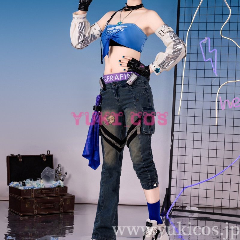 画像4: オーバーウォッチ 2 x LE SSERAFIM　D.Va　コスプレ衣装　送料無料 (4)