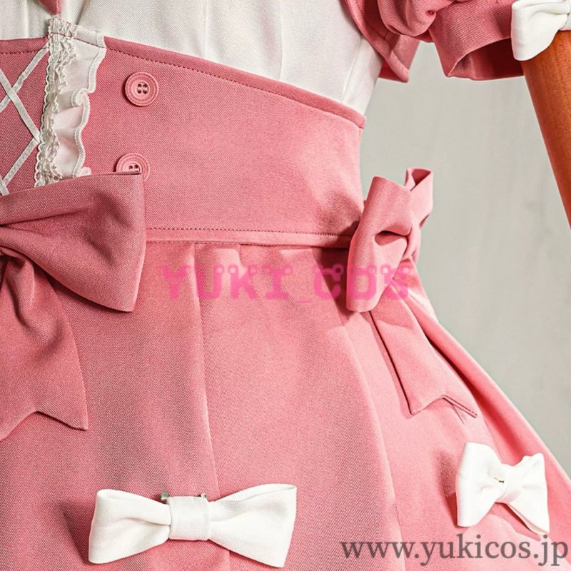 画像6: IdentityV×サンリオキャラクターズ コラボ衣装 応援団 Stunning My Melody チアフルマイメロディ コスプレ衣装 送料無料 (6)