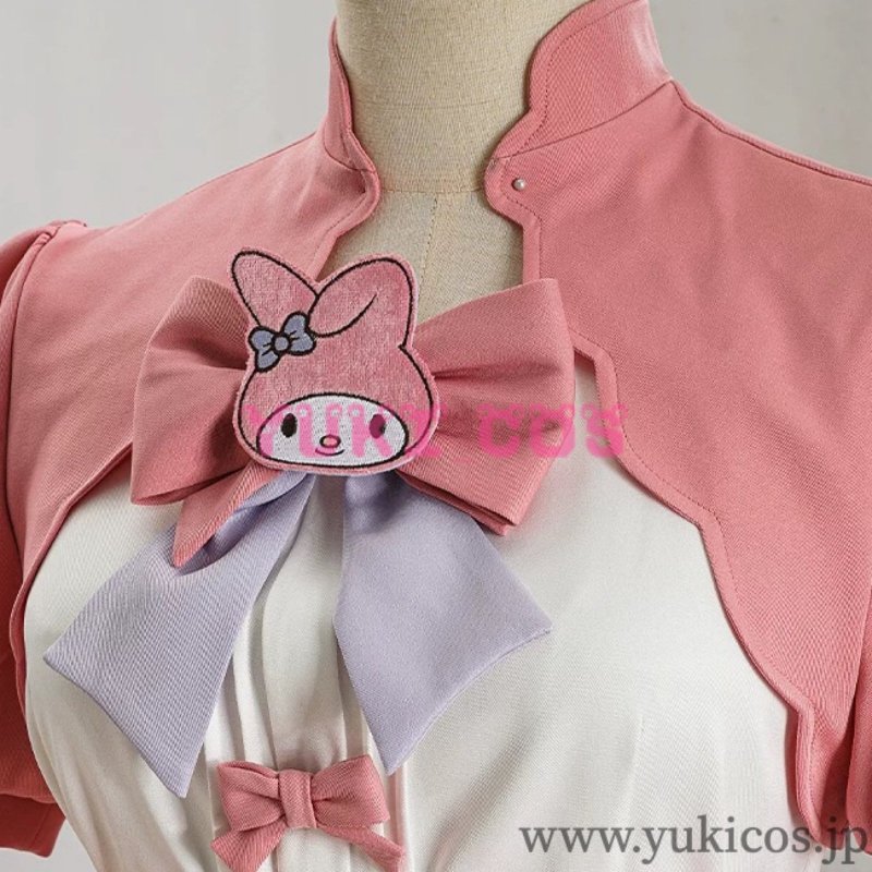 画像4: IdentityV×サンリオキャラクターズ コラボ衣装 応援団 Stunning My Melody チアフルマイメロディ コスプレ衣装 送料無料 (4)