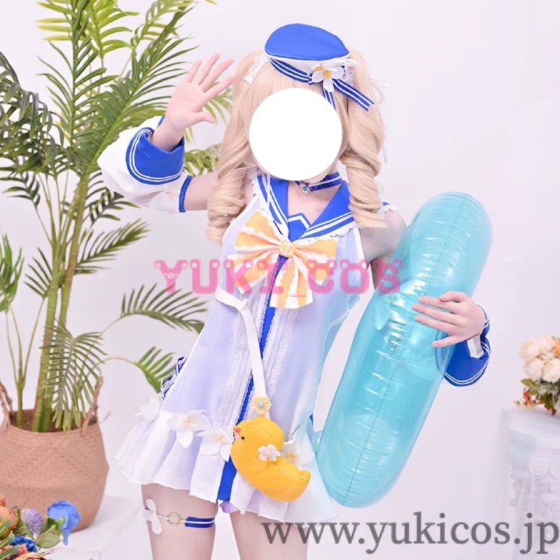 画像3: 原神 バーバラ 水着 コスプレ衣装 送料無料  (3)