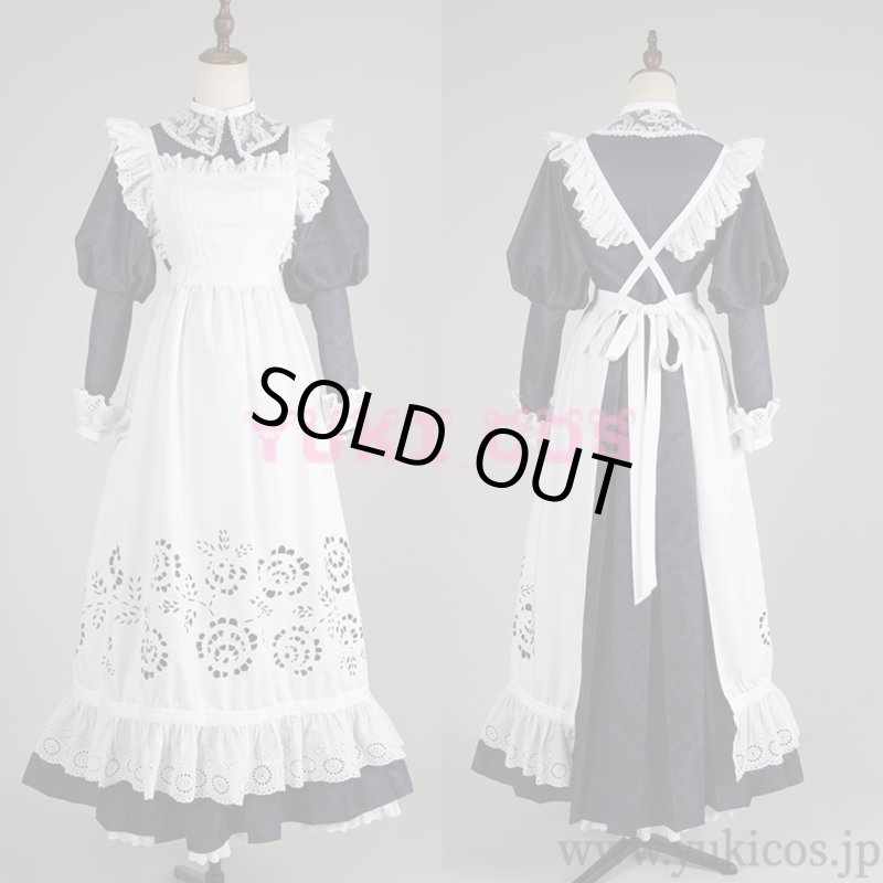 画像1: Vtuber　ホロライブEN　Ouro Kronii　オーロ・クロニー　メイド服　コスプレ衣装　送料無料 (1)