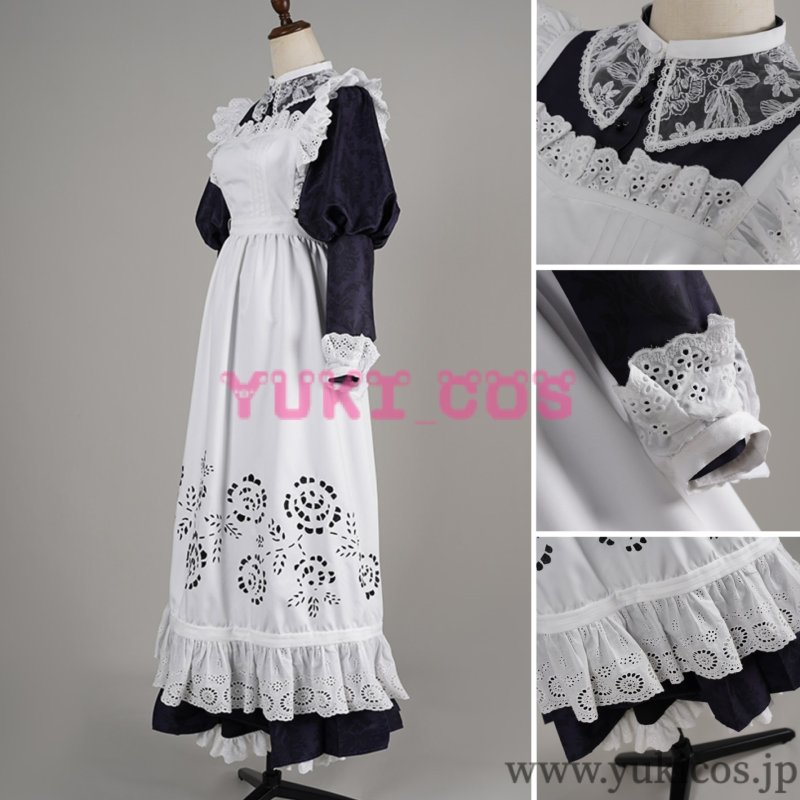 画像3: Vtuber　ホロライブEN　Ouro Kronii　オーロ‧クロニー　メイド服　コスプレ衣装　送料無料 (3)