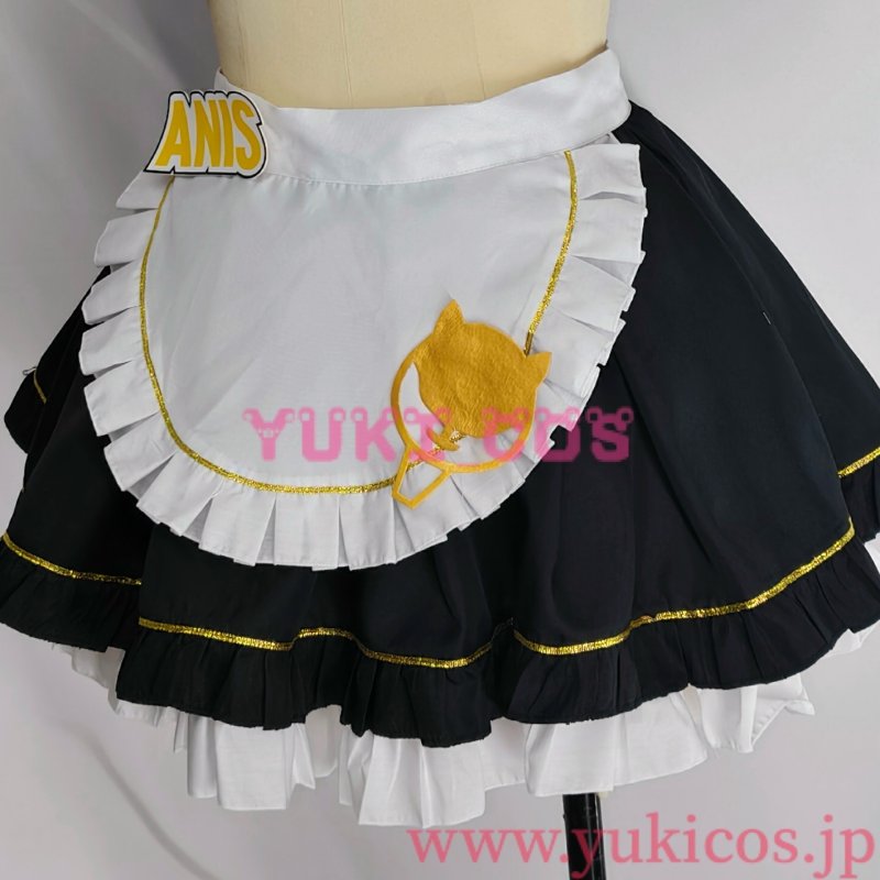 画像6: 勝利の女神：NIKKE　ニケ　スイートメイドコラボカフェ　アニス　メイド服　コスプレ衣装　送料無料 (6)