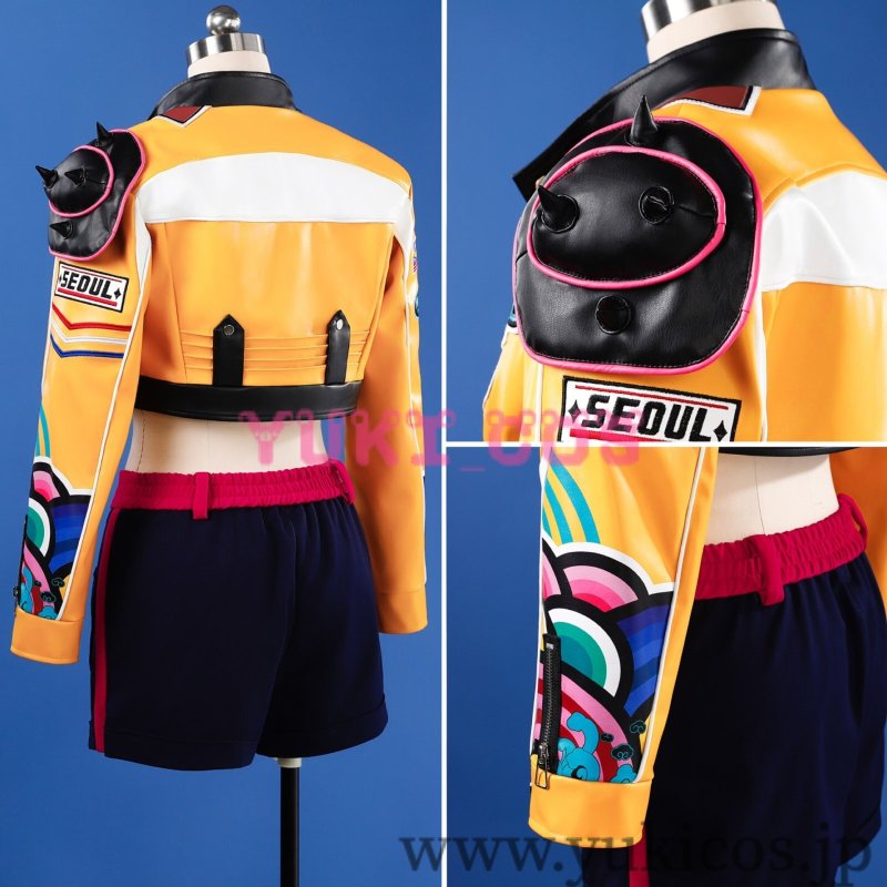 画像4: KPOPガールズ! デーモン・ハンターズ Kpop Demon Hunters Rumi ルミ コスプレ衣装 送料無料 (4)