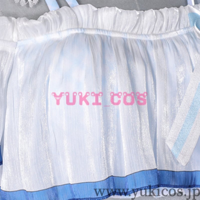 画像7: プロジェクトセカイ プロセカ 水辺に咲く可憐な花ガチャ 最強アイドルスマイル! ブルーマリン・クルースタイル 桃井愛莉 コスプレ衣装 送料無料 (7)