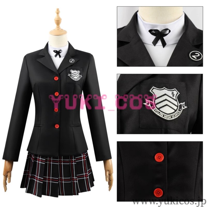 画像3: ペルソナ5 芳澤かすみ よしざわかすみ コスプレ衣装 送料無料 (3)