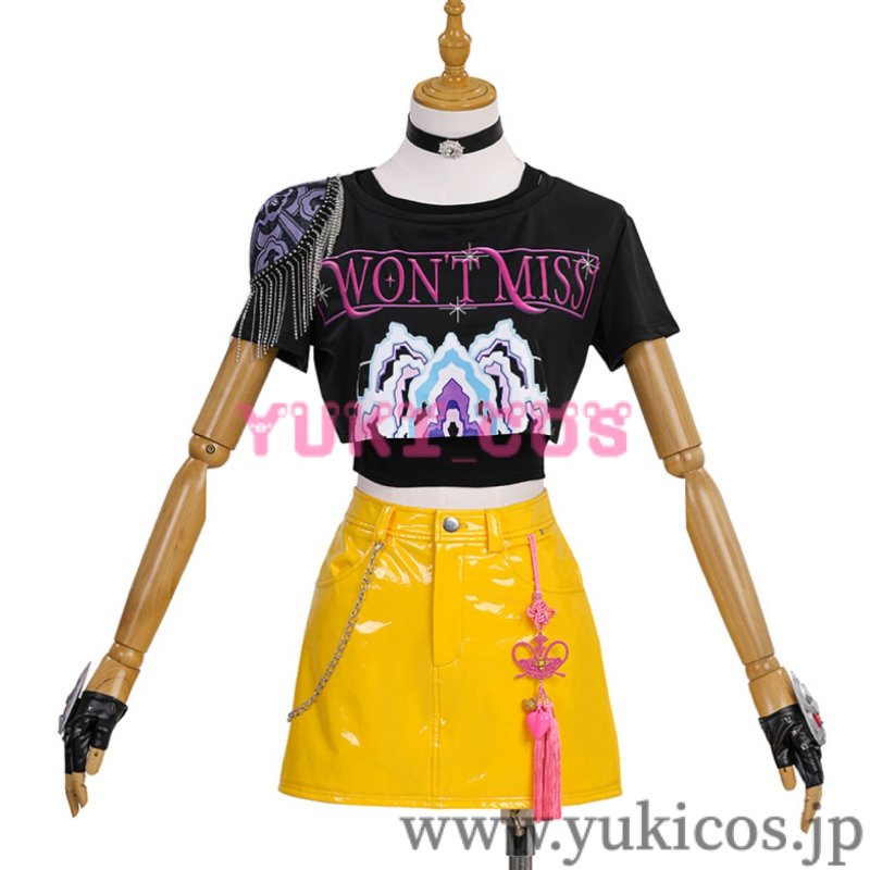 画像1: KPOPガールズ! デーモン・ハンターズ　Kpop Demon Hunters　Mira　ミラ　コスプレ衣装　送料無料 (1)